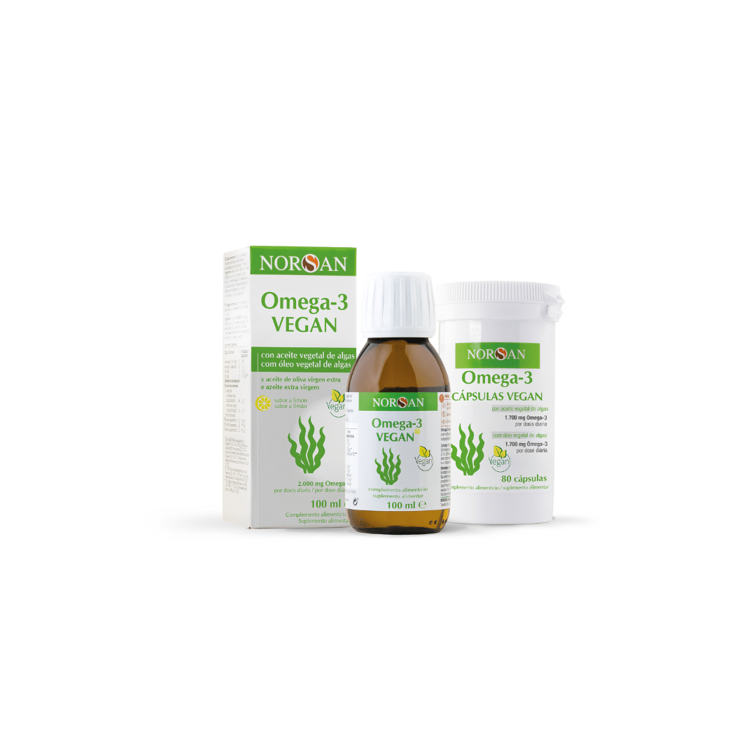 Omega-3 VEGAN Óleo + Cápsulas