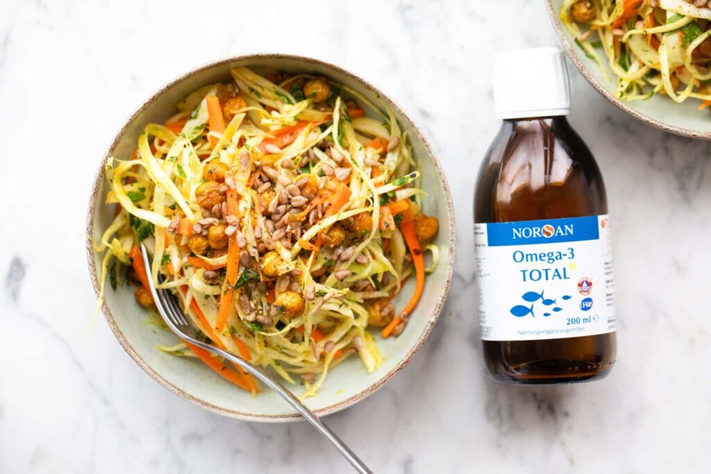 salada com ómega 3