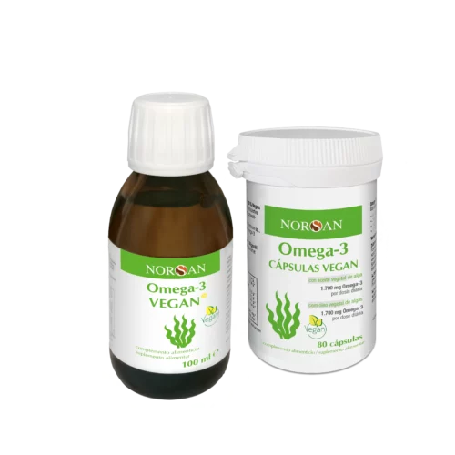 Omega-3 VEGAN Óleo + Cápsulas