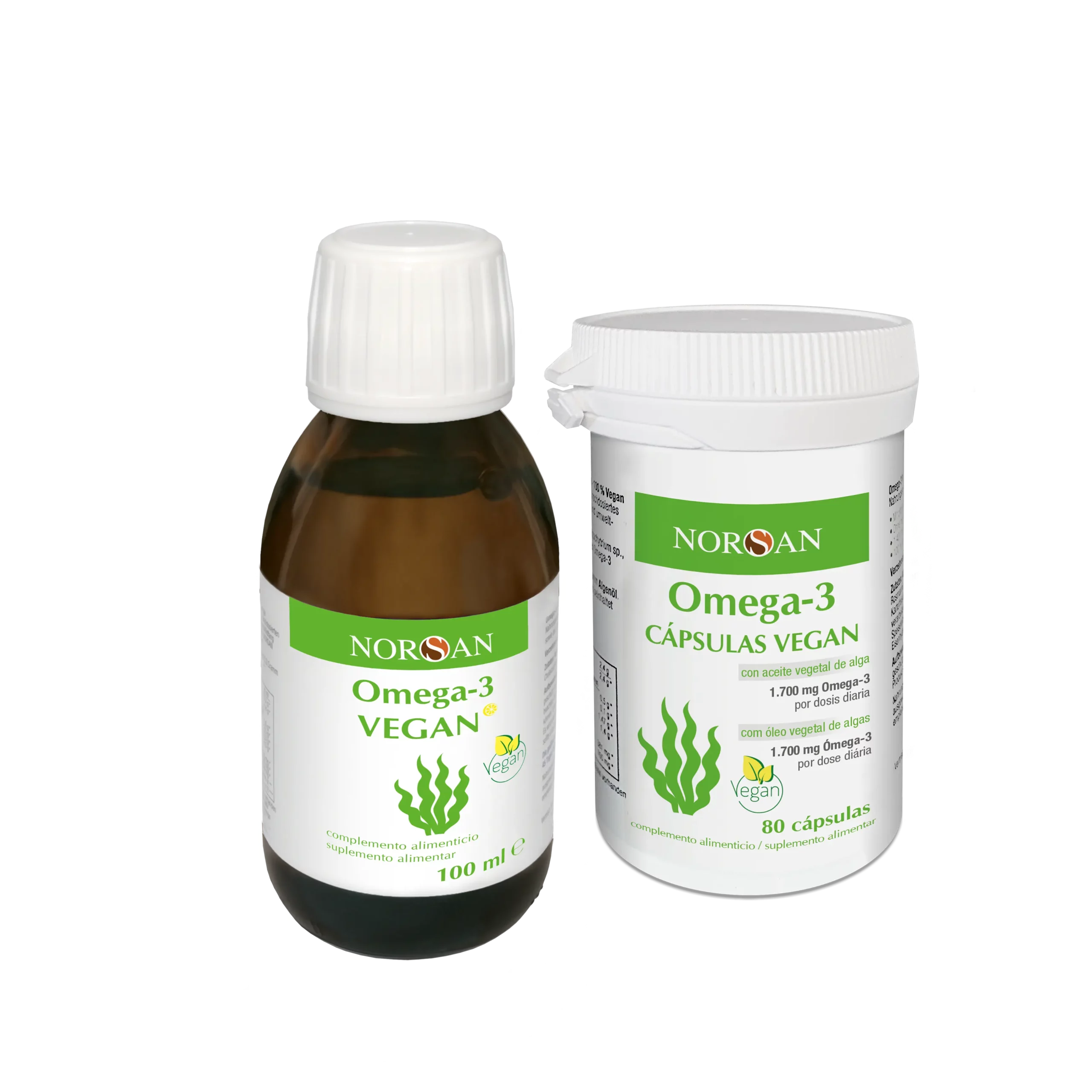 Omega-3 VEGAN Óleo + Cápsulas