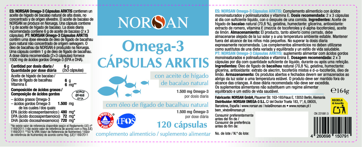 Omega-3 ARKTIS Cápsulas
